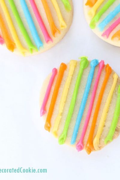 easy striped rainbow cookies