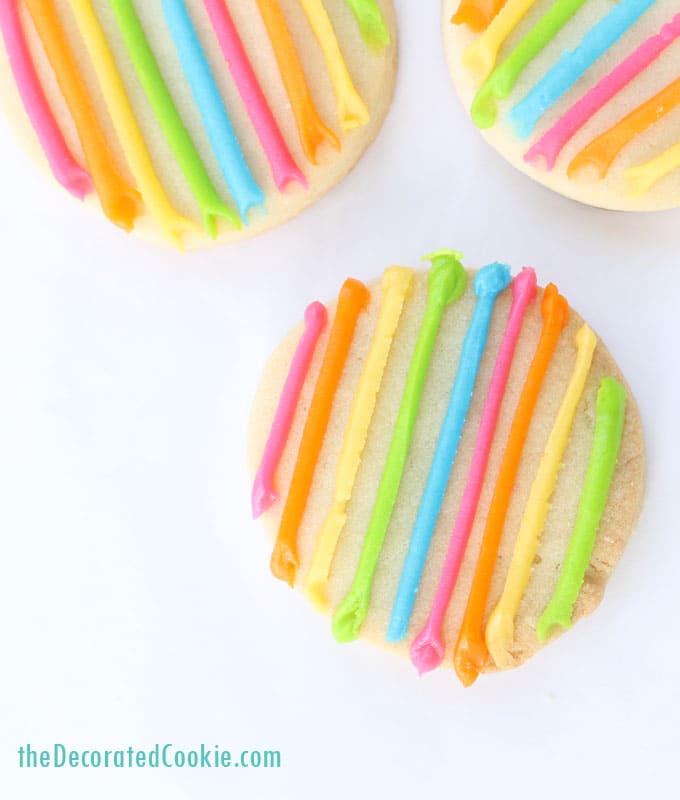easy striped rainbow cookies 