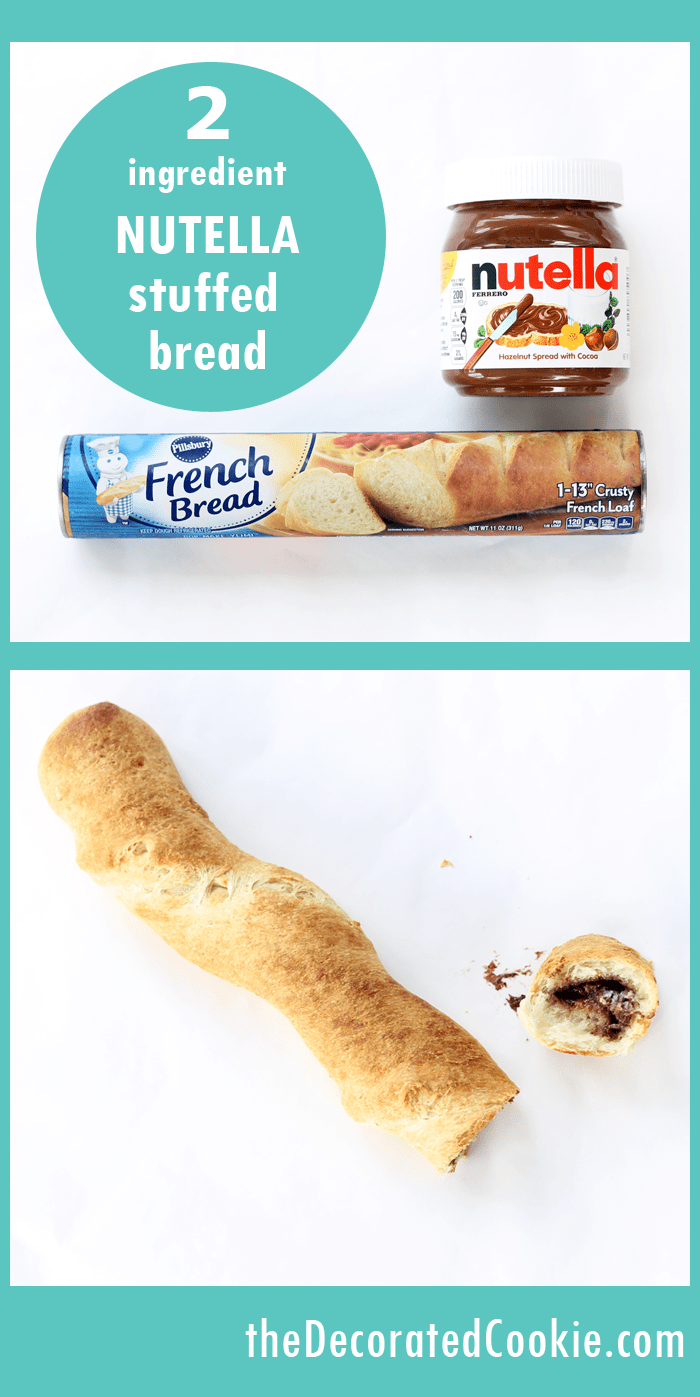 2-ingredient Nutella-stuffed bread