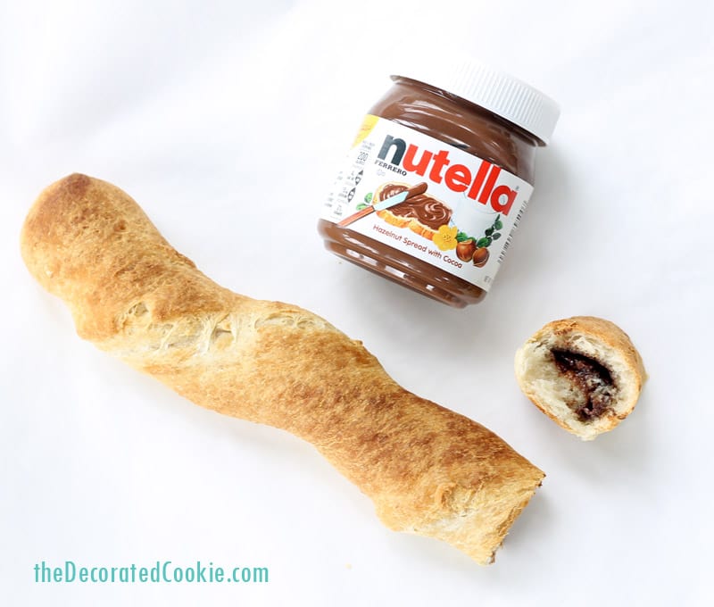 2-ingredient Nutella-stuffed bread