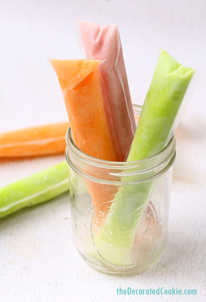 healthy homemade ice pops for summer popsicles with juice and yogurt 