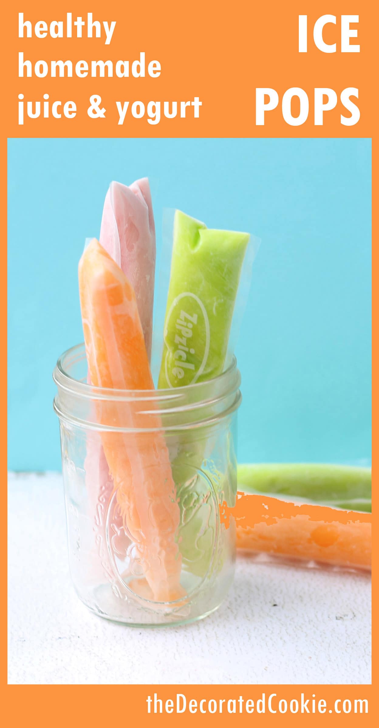 healthy homemade ice pops for summer popsicles with juice and yogurt 