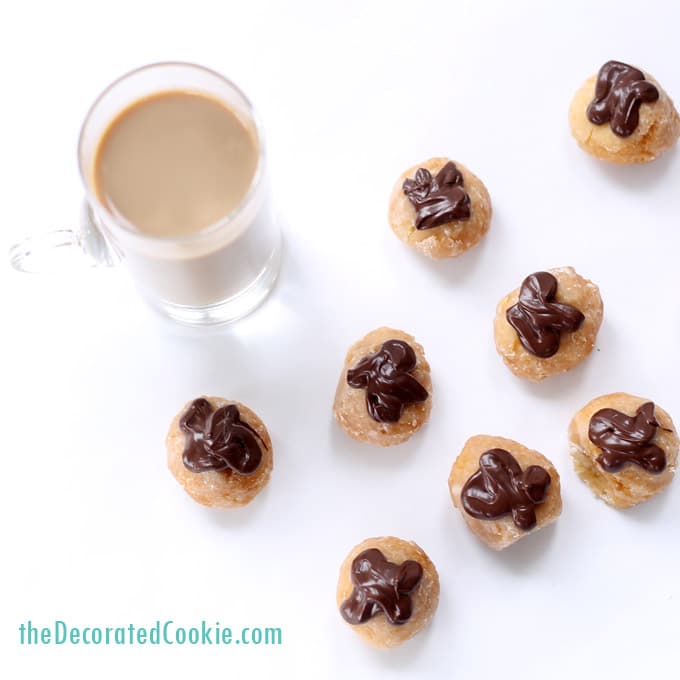 booze-filled donut holes - Irish Cream liquor filled donut holes for brunch 