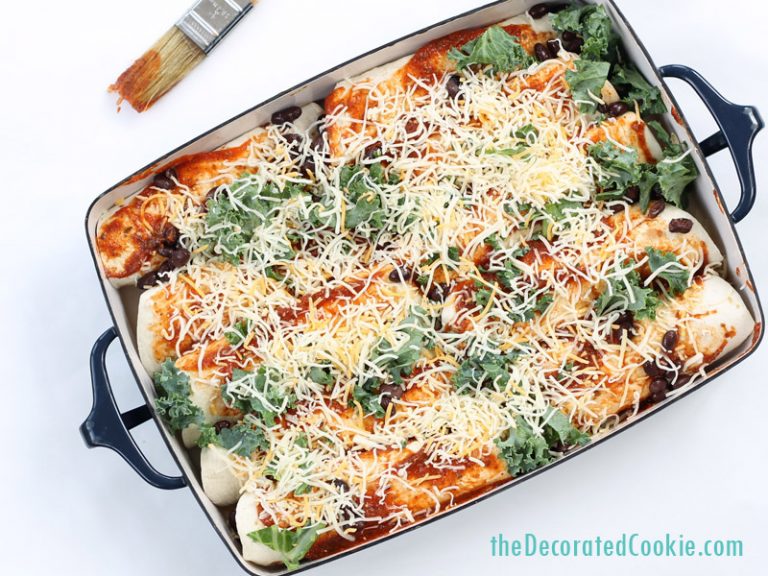 how to make enchiladas Chicken and kale enchiladas