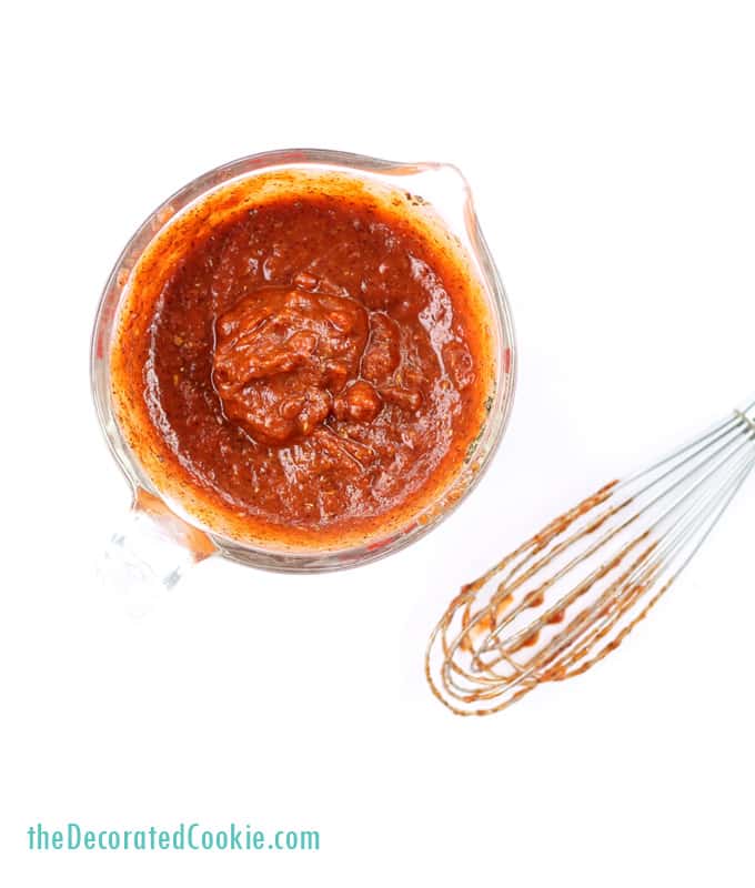 1-minute enchilada sauce from spaghetti sauce