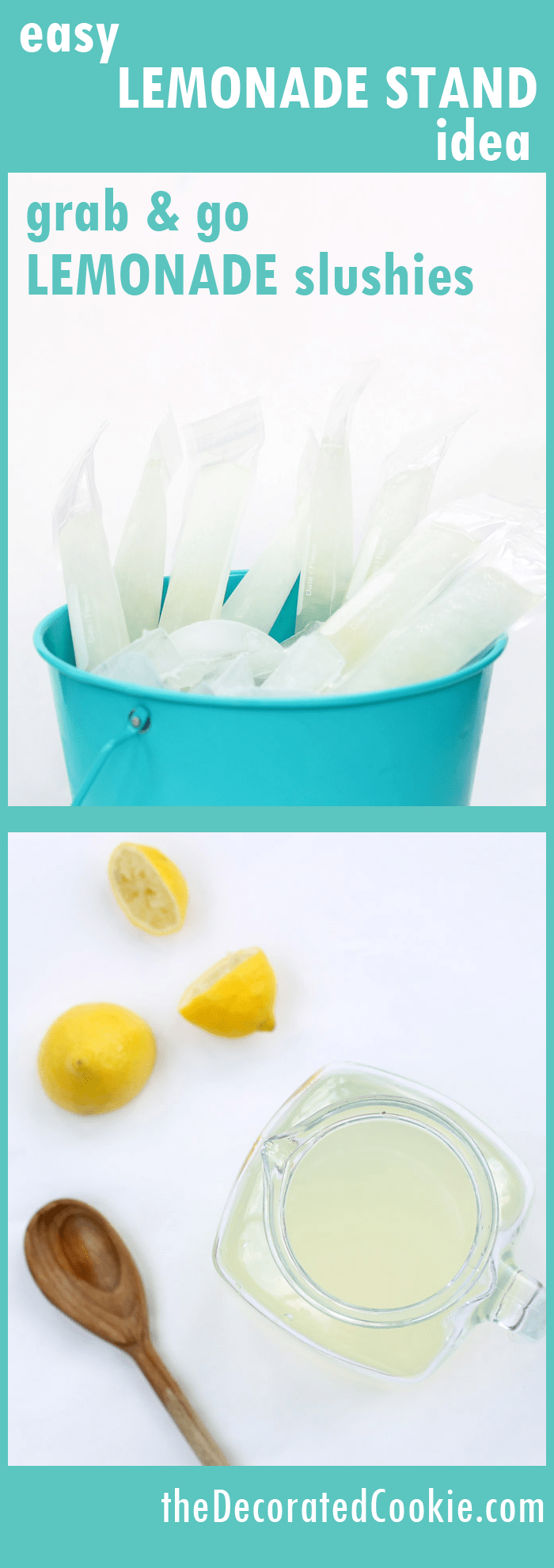lemonade stand idea: frozen lemonade slushies