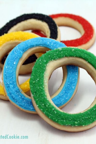 olympic rings cookies