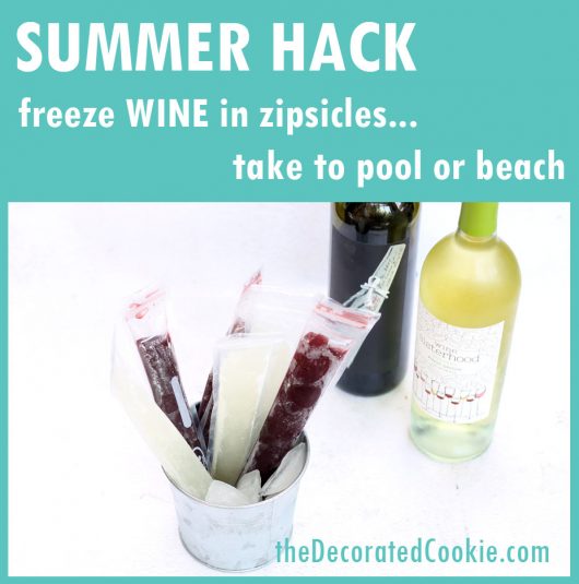 Summer wine hack - winesicles 