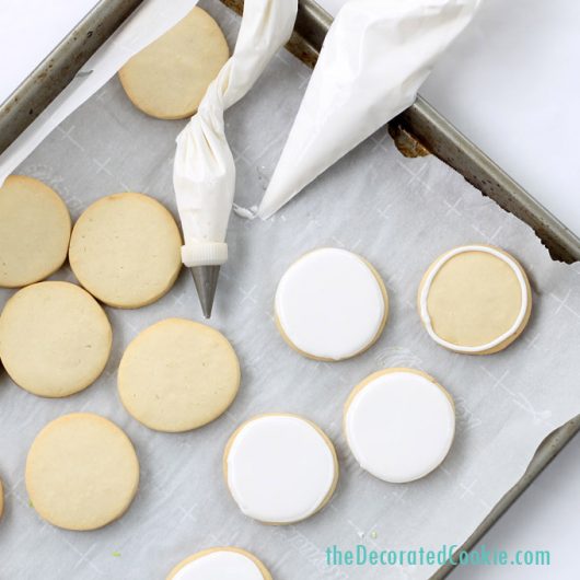back to school cookies: Notebook cookies you can actually write on!