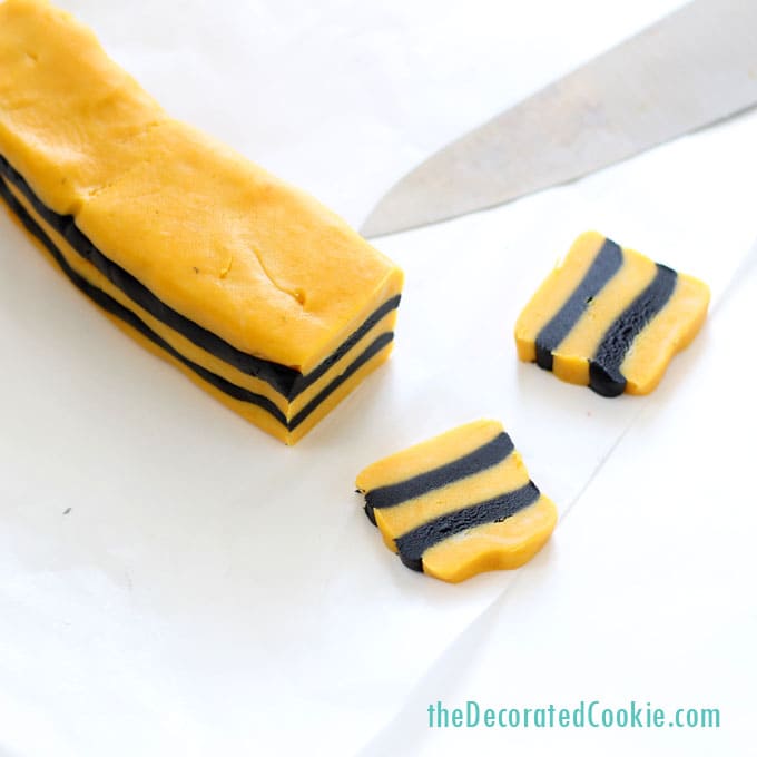 ladybug and bumble bee slice and bake cookies