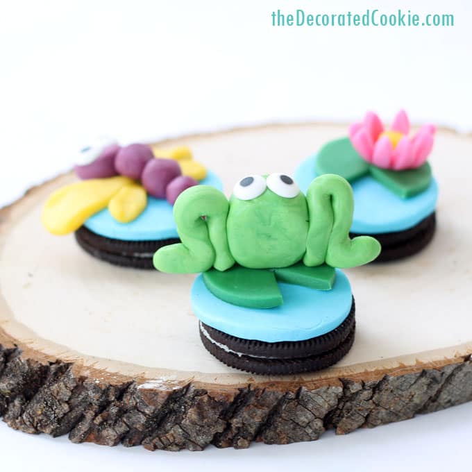how to make candy clay and frog Oreos