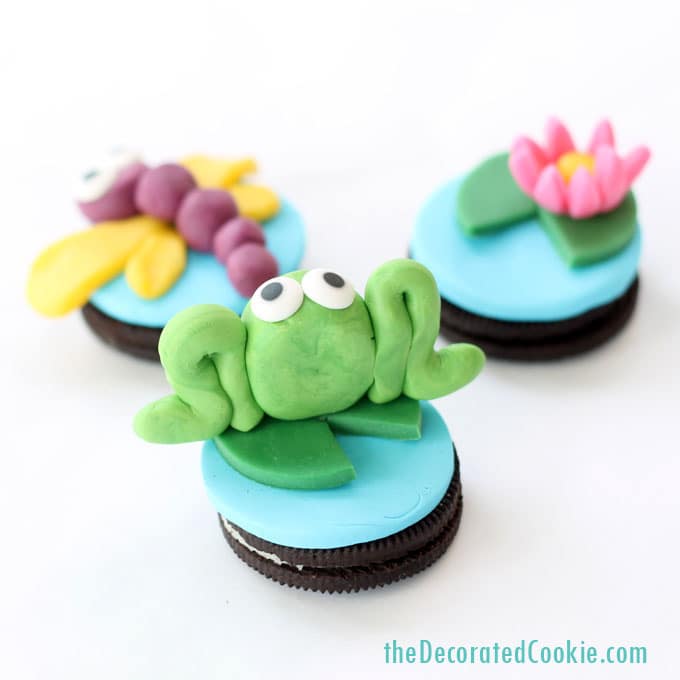 how to make candy clay and frog Oreos