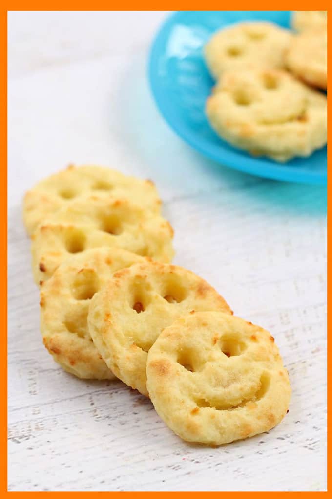 baked homemade smiley fries, better than store-bought