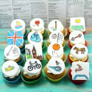 Olympics cupcakes 