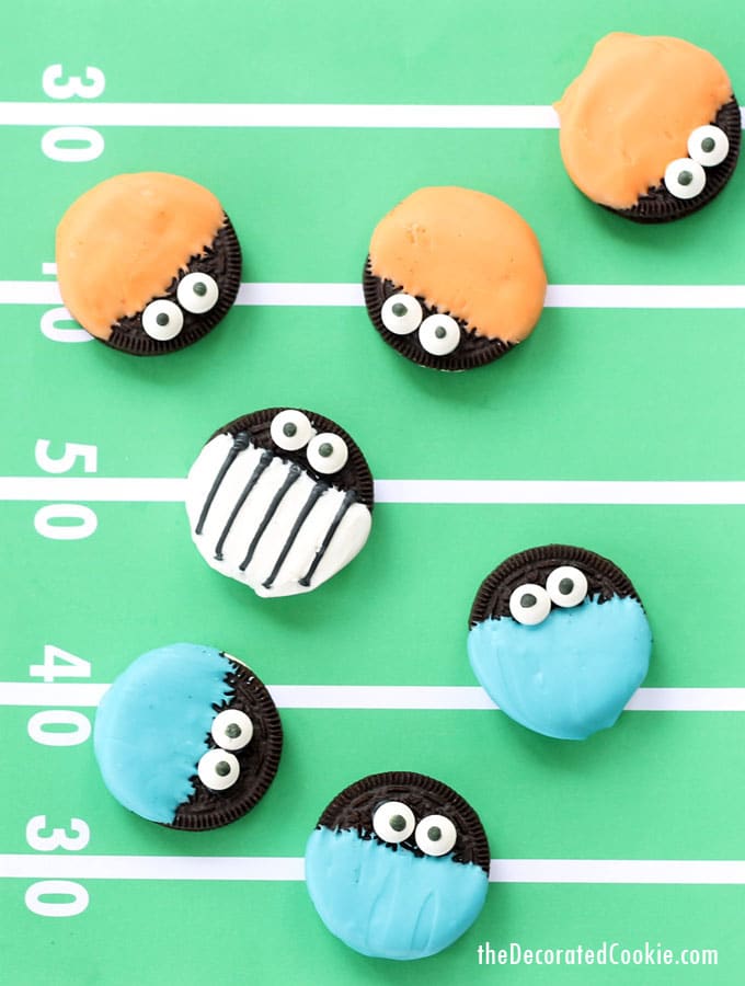 football player Oreos - pick your sports team colors 