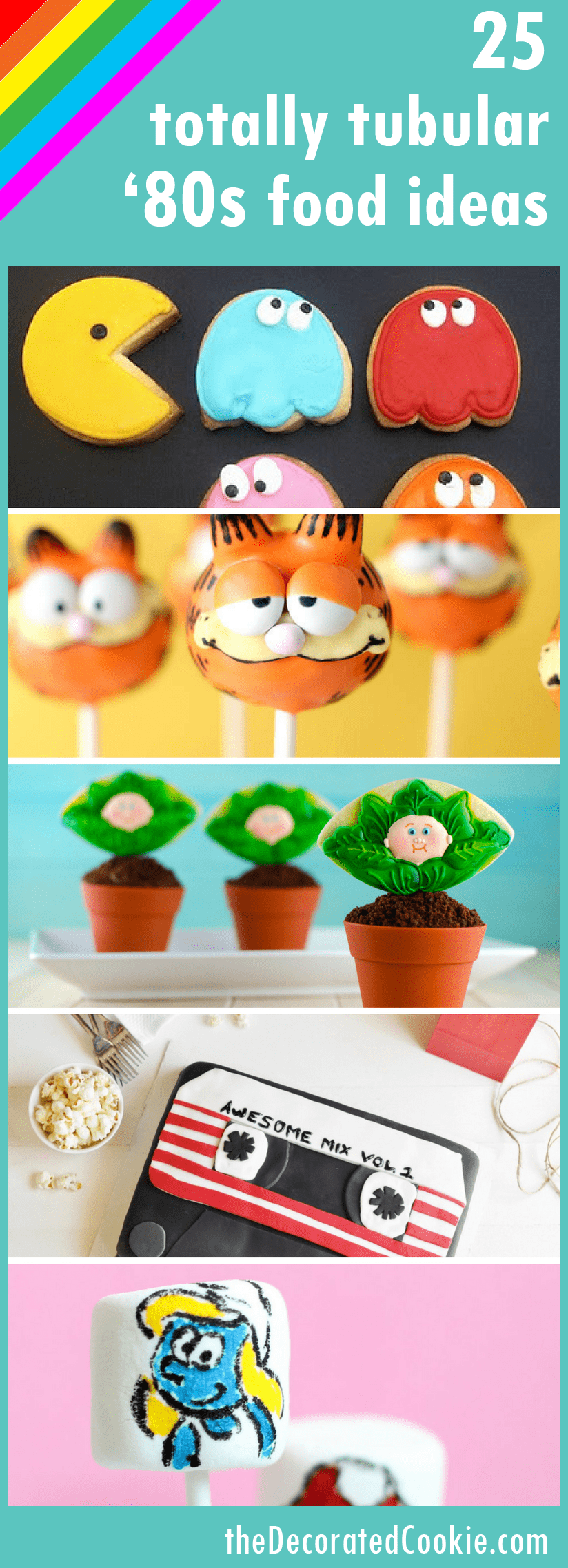 80s party fun food ideas roundup 
