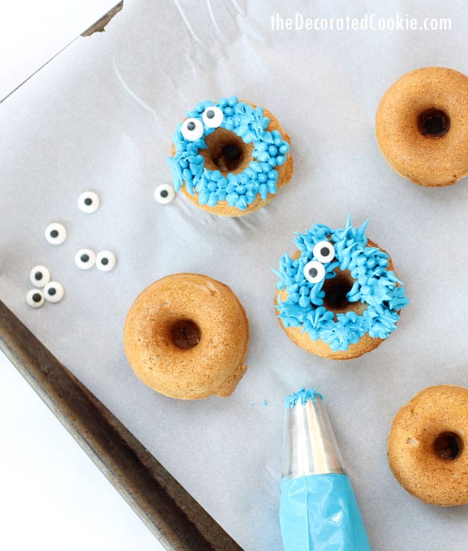 cookie monster donuts