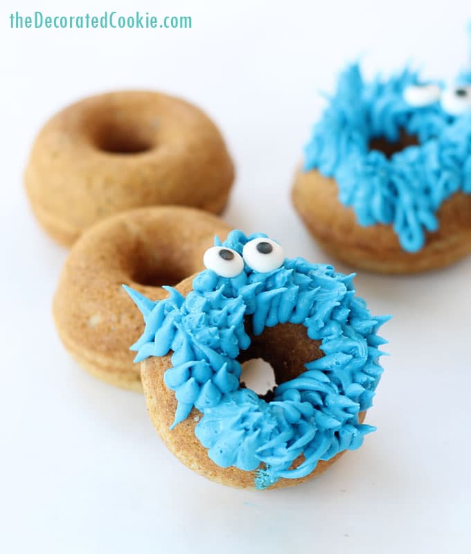 cookie monster donuts