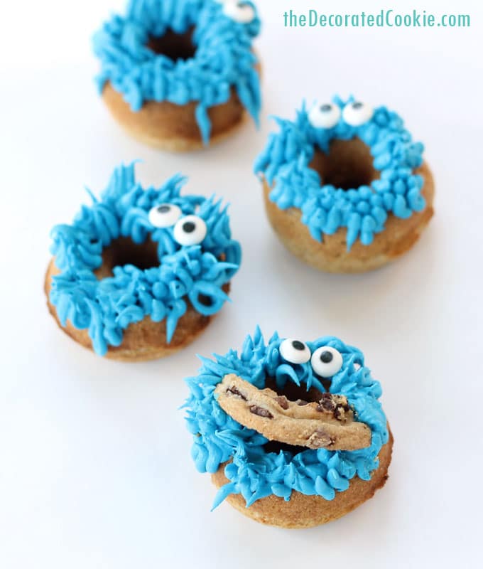 cookie monster donuts
