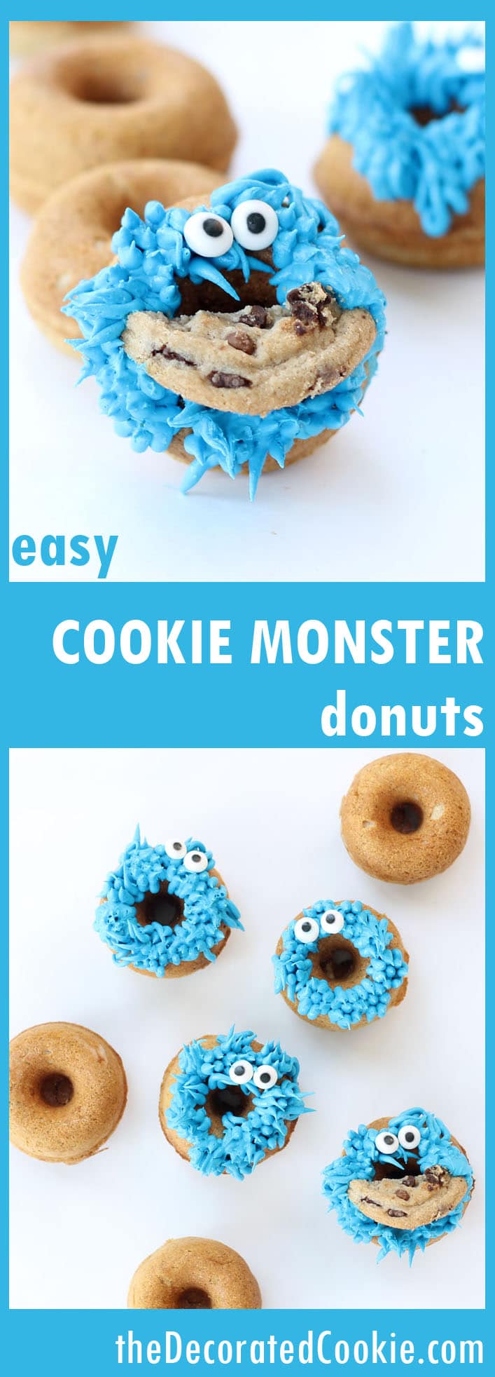 cookie monster donuts