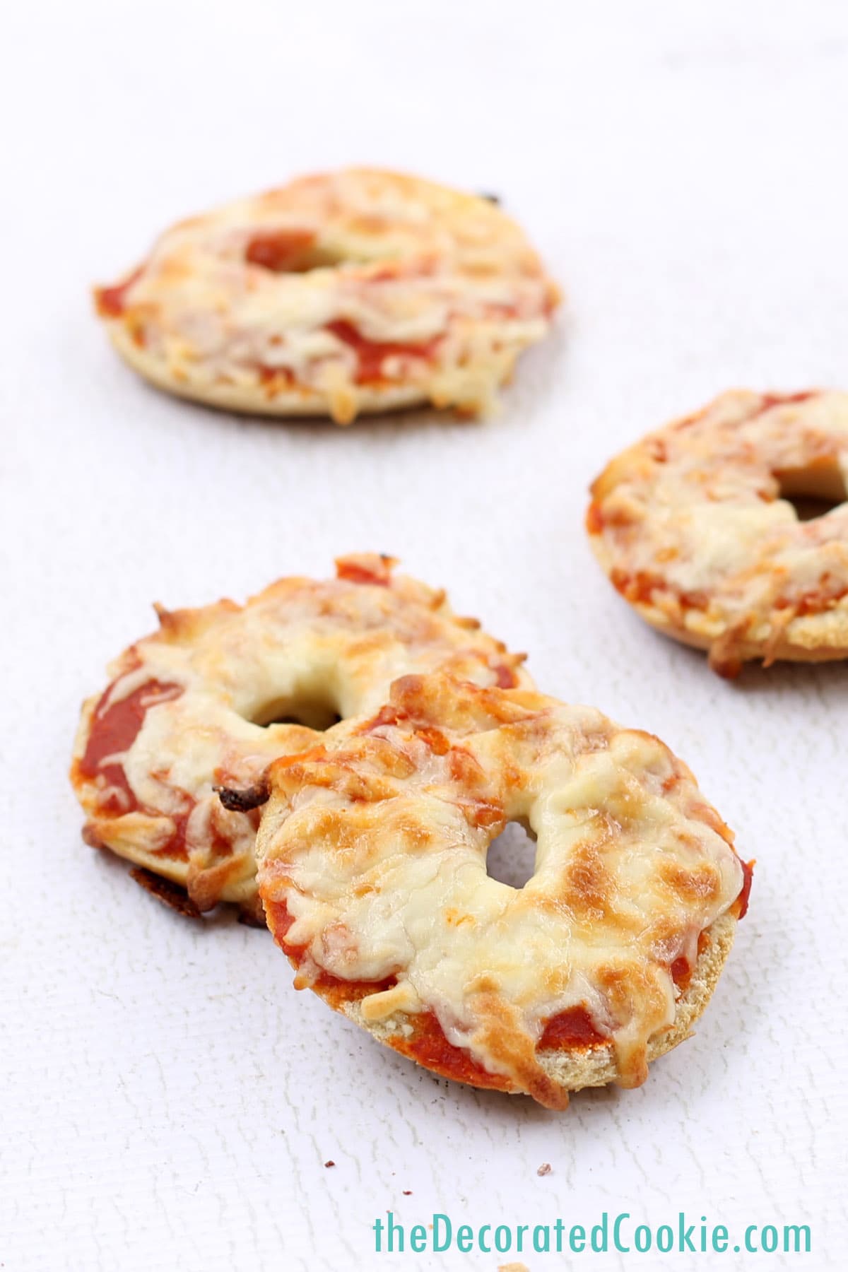 homemade bagel bites - EASY after school snack, ready in minutes 