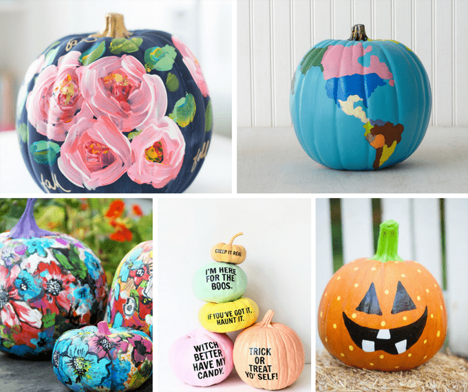 25 gorgeous, no-carve, PAINTED pumpkins for Fall and Halloween 