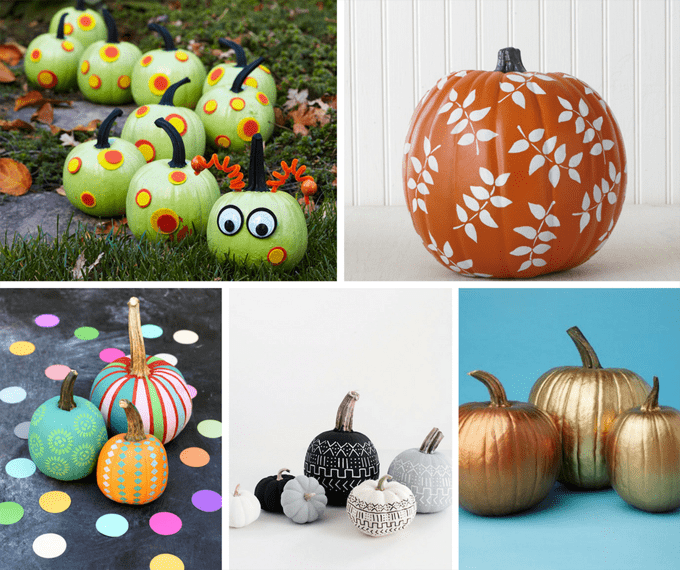 Painted pumpkins: No-carve pumpkin ideas for fall and Halloween