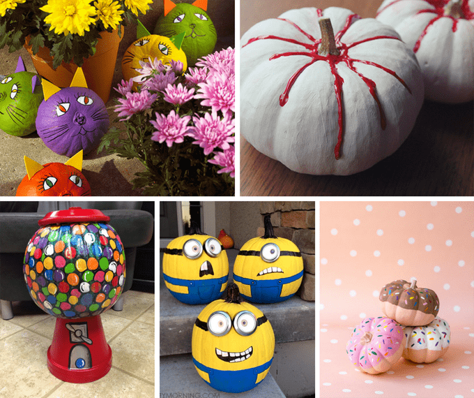 25 gorgeous, no-carve, PAINTED pumpkins for Fall and Halloween 