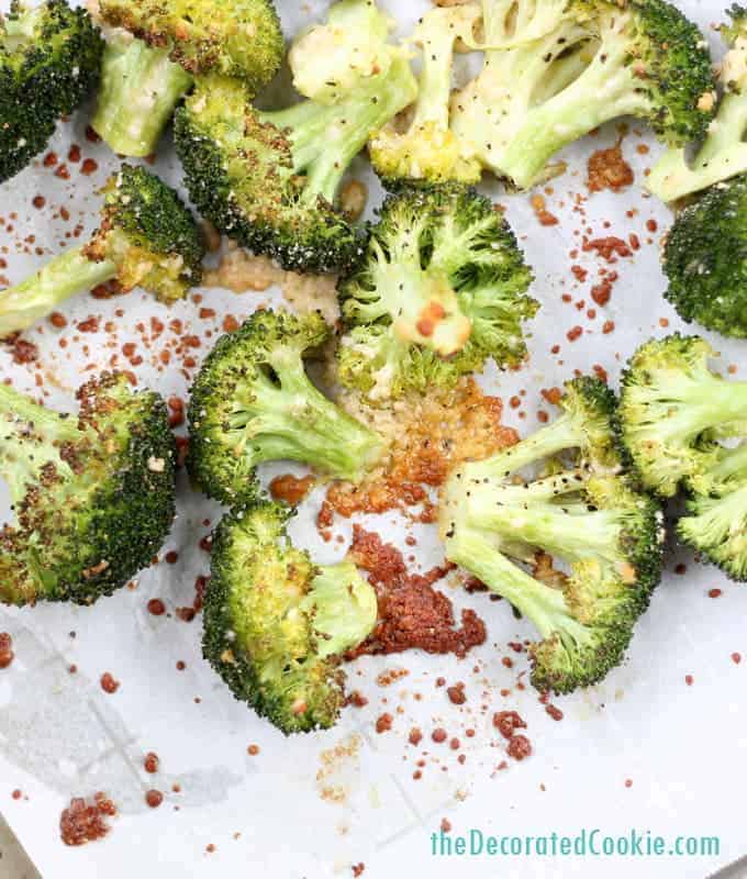 roasted broccoli and Parmesan - EASY side dish