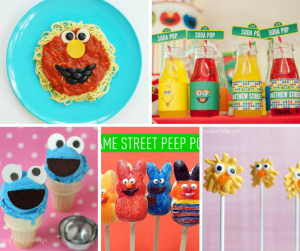 Roundup of Sesame Street food ideas for your kid's party.