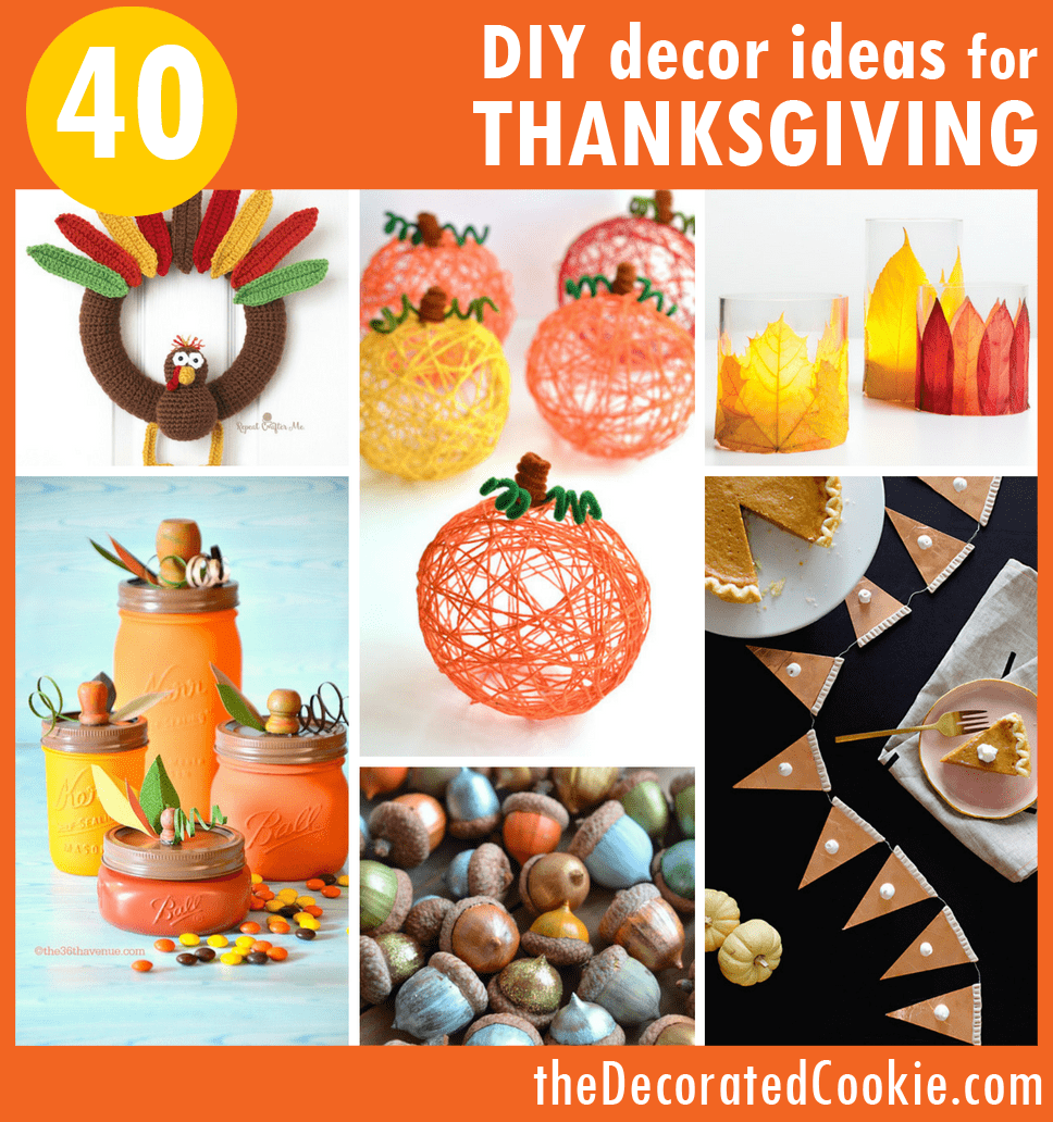 40 DIY Thanksgiving decorations ideas