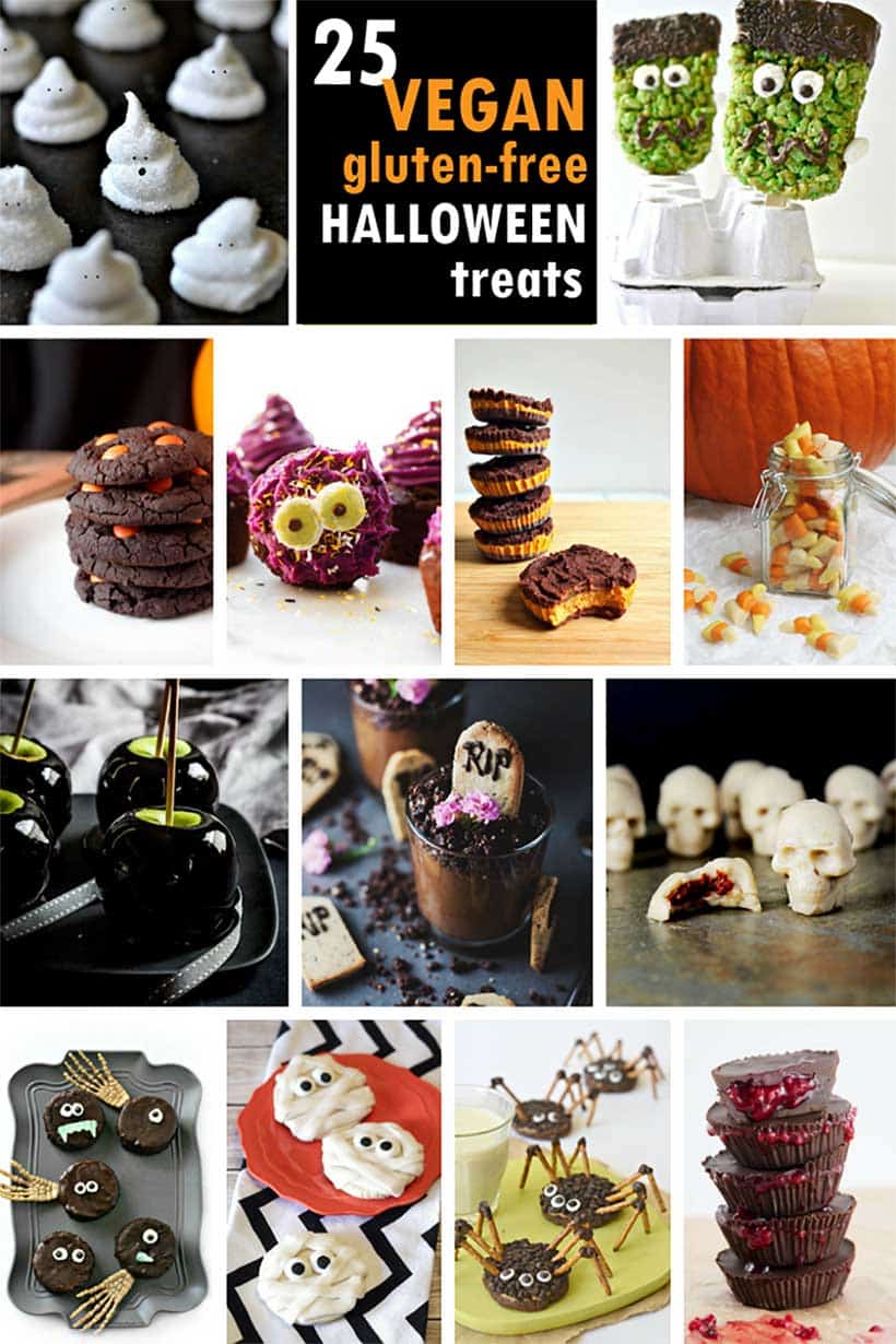 Halloween food collage