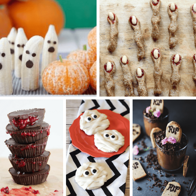 roundup of Halloween food 