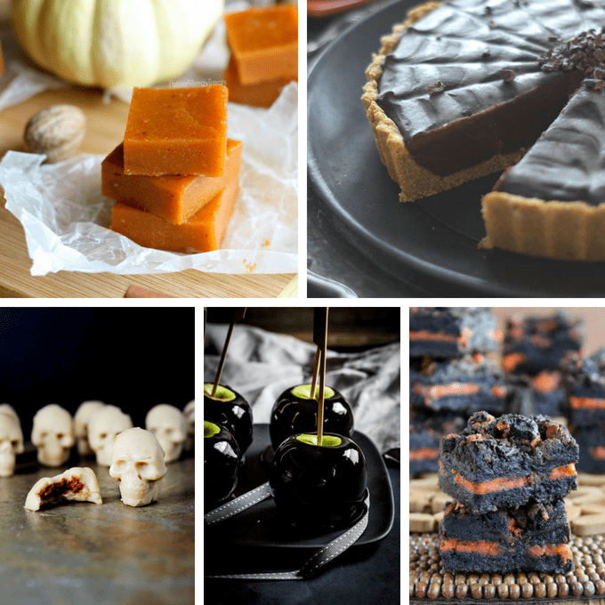 Halloween treats collage