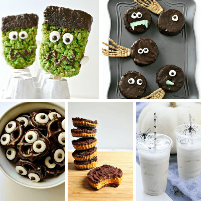 collage of Halloween treats 