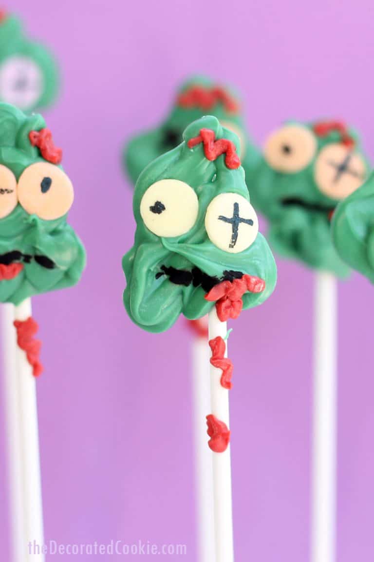 ZOMBIE CANDY POPS chocolate zombies for your Halloween party