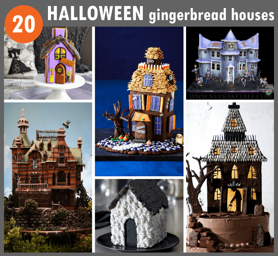 20 awesome Halloween gingerbread houses - haunted gingerbread houses 