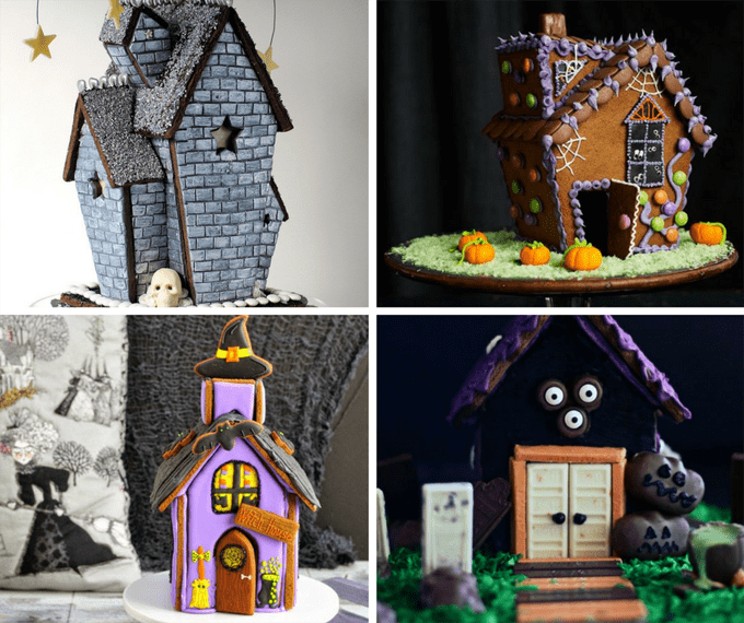 20 awesome Halloween gingerbread houses - haunted gingerbread houses 