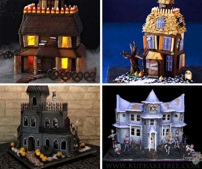 20 awesome Halloween gingerbread houses - haunted gingerbread houses 