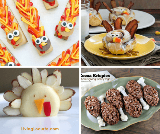 30 THANKSGIVING FUN FOOD IDEAS: A roundup of fun food crafts.