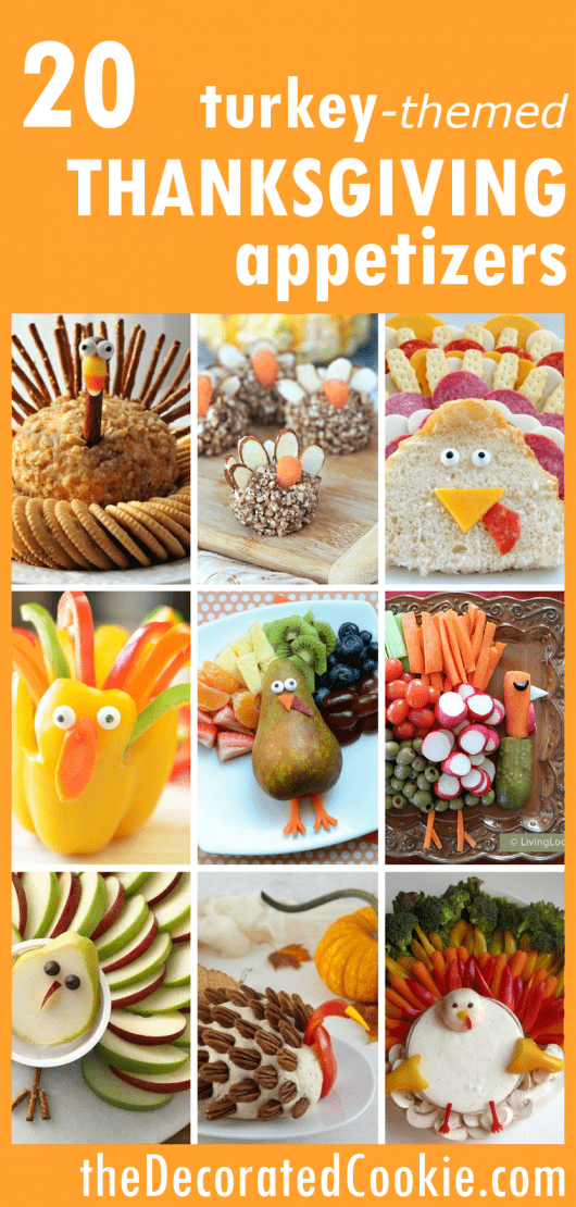 turkey themed appetizers for Thanksgiving