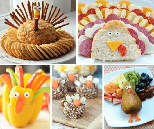 THANKSGIVING APPETIZERS: 20 fun turkey-themed snacks.