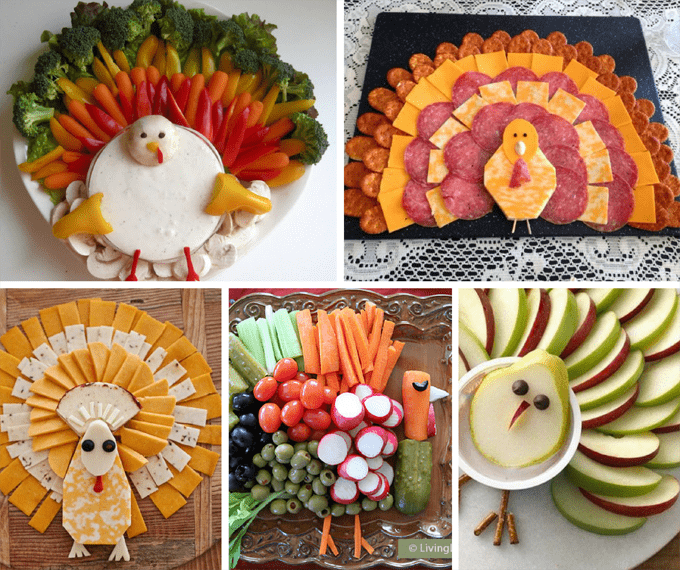 THANKSGIVING APPETIZERS: 20 fun turkey-themed snacks.