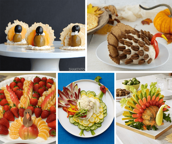 THANKSGIVING APPETIZERS: 20 fun turkey-themed snacks.