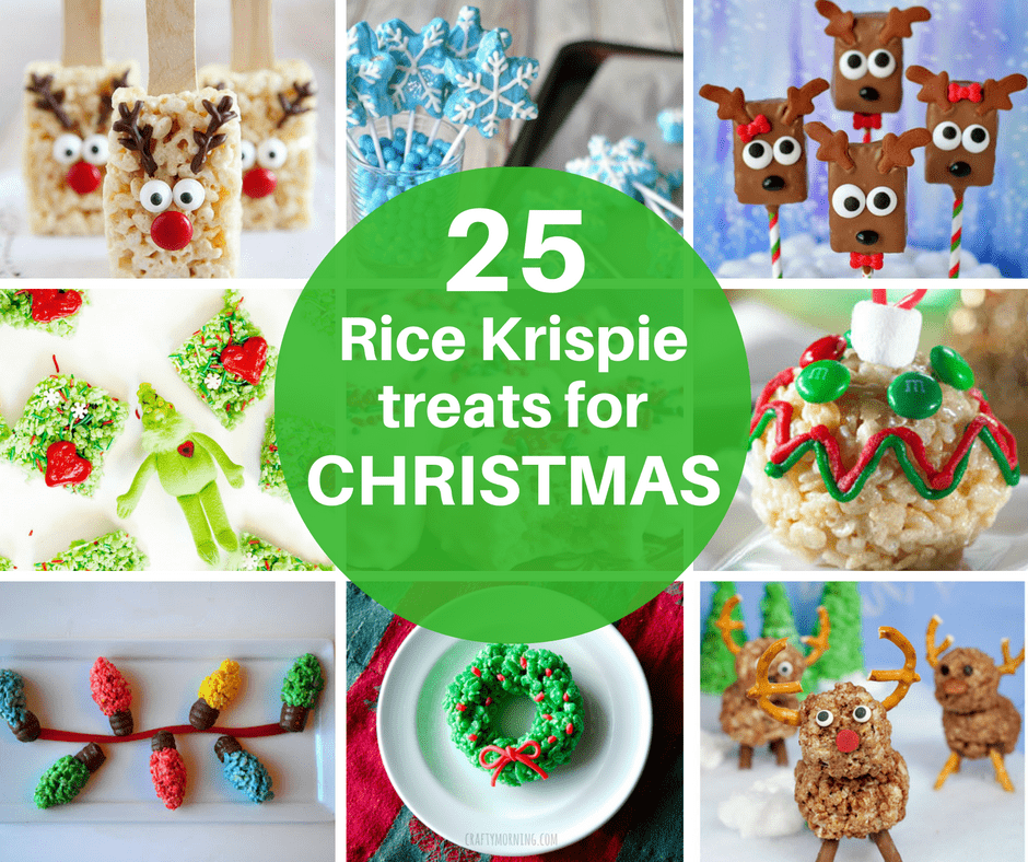 25 Rice Krispie Treats for Christmas -cereal treats 