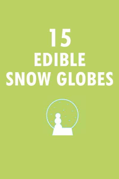 16 edible snowglobes for Christmas