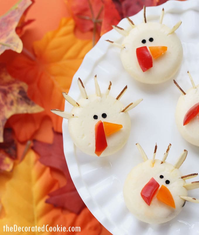 Babybel cheese turkeys Thanksgiving appetizer