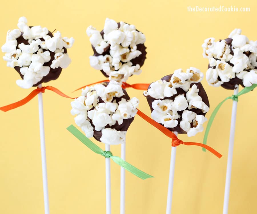 chocolate popcorn pops 