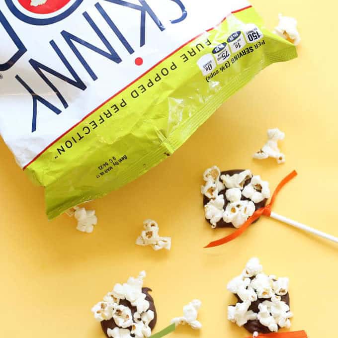 popcorn and chocolate pops 