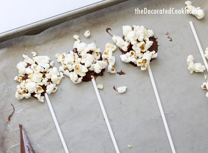 chocolate popcorn pops 